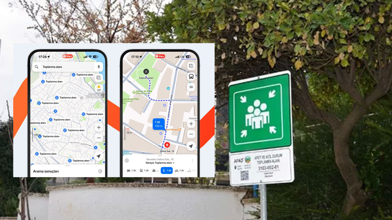 Yandex Maps’ten hayati adım: Zelzele toplanma alanları haritaya eklendi